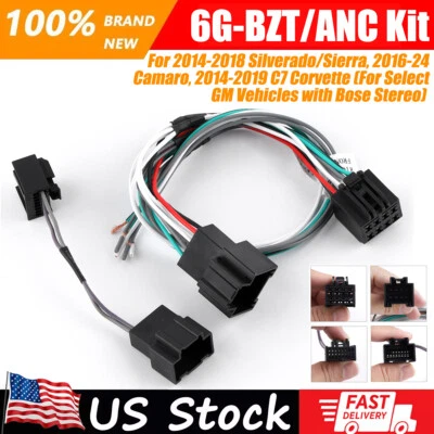 Kit adaptador amplificador 6G-BZT/ANC para Camaro Bose 2016-2024 con arnés de derrota ANC Foto 1 de 4