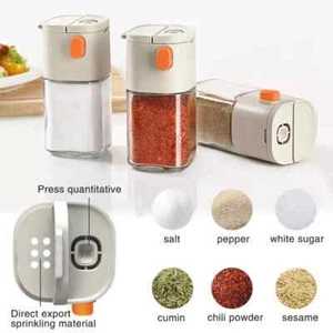 Salt and Pepper Shakers Precise Quantitative, Salt Control and Seasoning Bottle - Picture 1 of 10