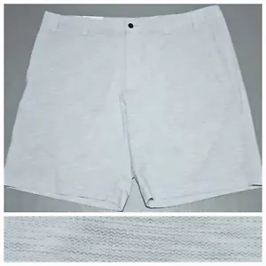 Callaway Performance Golf Short Mens Sz 40 Bright White Gray Printed Texture NEW - Picture 1 of 10