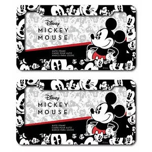 2 Disney Mickey Mouse Expressions Emotions Plastic License Plate frame Universal - Picture 1 of 1