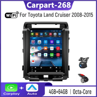 Radio estéreo de coche de 12,1" navegación GPS para TOYOTA LAND CRUISER reproductor de pantalla táctil Foto 1 de 4