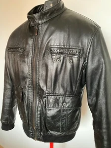 IMPERIAL GIACCA UOMO VERA PELLE NERO, IMPERIAL MEN'S REAL LEATHER JACKET BLACK - Foto 1 di 11
