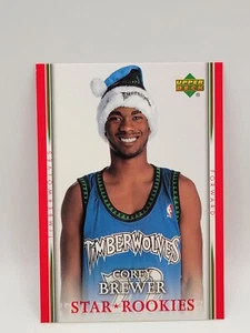 2007-08 Upper Deck Star Rookies Santa Hats SH-CB Corey Brewer Timberwolves  - Picture 1 of 2