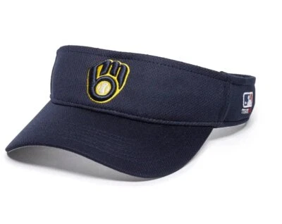 SOMBRERO VISERA MILWAUKEE BREWERS MVP AUTÉNTICO EQUIPO DE BÉISBOL MLB NUEVA GORRA AJUSTABLE Foto 1 de 3