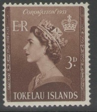 TOKELAU ISLANDS SG4 1953 CORONATION MNH