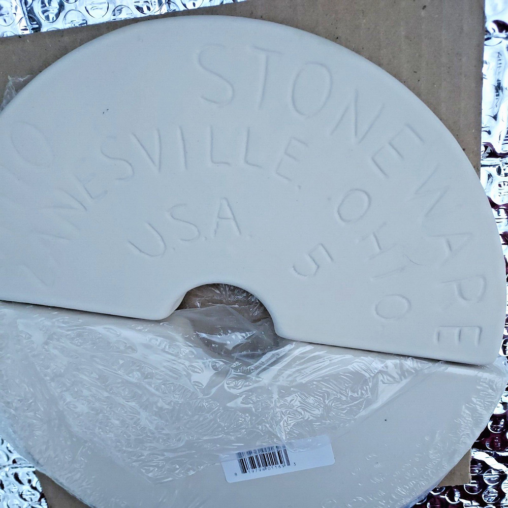 ONE SET Ohio Stoneware Fermenting Crock Brine Weight Stones 5 Gallon Crock USA