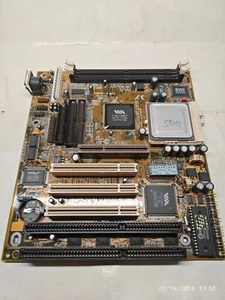 Super Socket 7 AT DFI P5BV3+/E Rev C Motherboard (VIA MPV3) AGP PCI ISA + Bonus - Picture 1 of 8