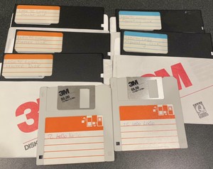 Lego TC Dacta Apple II plus IIe 2 vintage computer used floppy disk lot