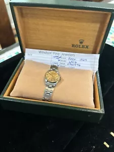 Rolex Ladies Date 26mm Two Tone Champagne Oyster Automatic Watch 6517 Circa 1967 - Picture 1 of 18