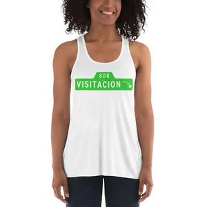 Visitacion Hawaii 808 (weiß) - Damen Racerback Tank - Bella + Canvas 8800 - Bild 1 von 6