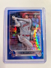 2022 TOPPS CHROME LOGOFRACTOR #1 SHOHEI OHTANI BLUE REFRACTOR /150 NM-MT