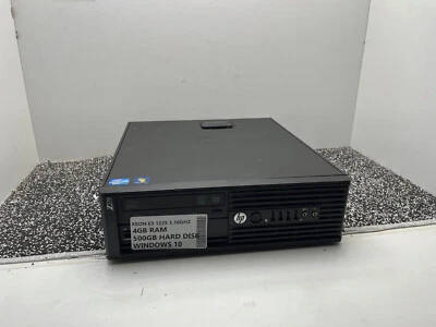 HP WorkStation Z210 SFF E3-1225 E3 3.1GHz 4GB Ram 500GB HDD WINDOWS 10 SFF PC - Image 1 of 3