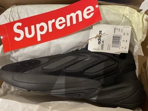 Adidas Ozelia Triple Black Mens Size 12 US Core Black/Carbon H04250 FREE SHIP - Picture 1 of 7