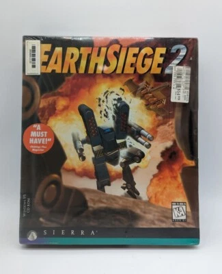 Earth Siege 2 PC Big Box Game Windows 1995 CD ROM - Sealed!  - Image 1 of 4