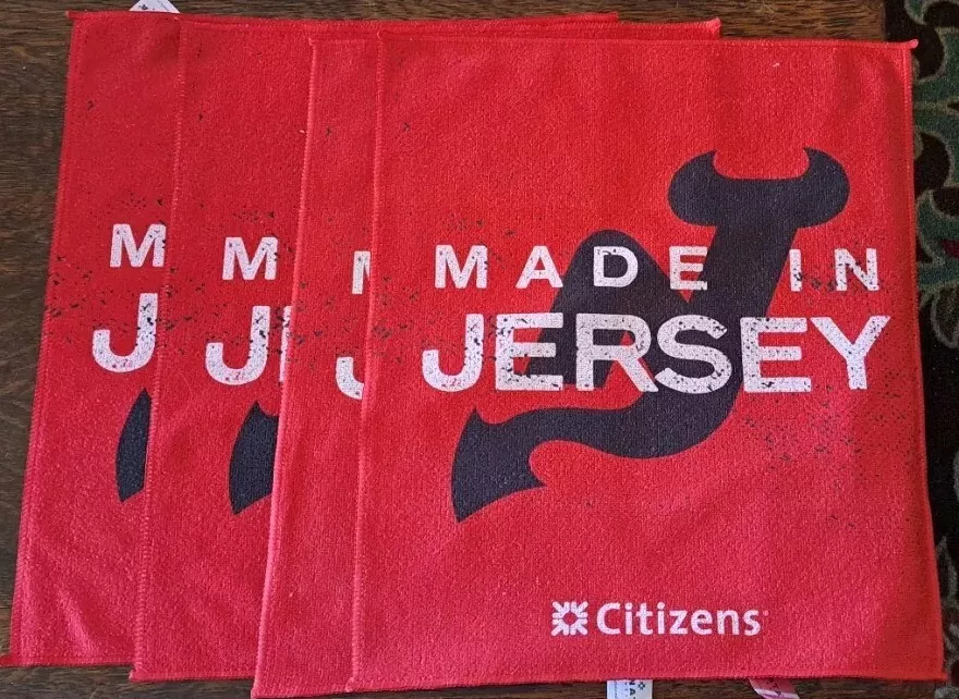 ONE(1) 2024 New Jersey Devils Opening Night Rally Towel SGA Made In NJ - Image 1 of 1