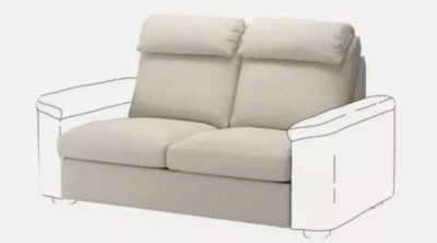 IKEA LIDHULT Cover for 2 Seat Sleeper Sofa Gassebol Light Beige 304.051.36 New - Image 1 of 3