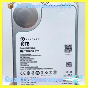 Compatible ST10000DM0004 Seagate BarraCuda Pro 10TB 256MB 3.5” SATA 7200RPM HDD - Picture 1 of 3