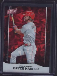 Panini Día del Padre Bryce Harper 2021 hielo agrietado paralelo #'d/50 - Imagen 1 de 2