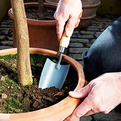 Paleta de mano de jardinería de lujo jardinería plantación excavación macetas de cultivo suelo Reino Unido U272 Foto 1 de 4