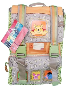 Winnie the Pooh - Zaino scuola Estensibile Arancio/Grigio/Verde - Picture 1 of 5