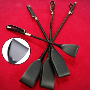 Long Riding Crop Horse Whip Spanking Paddle Flogger straight Equestrian Stick - Picture 1 of 27