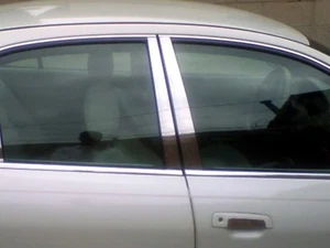 (FOR) 2009-2012 MITSUBISHI GALANT * 4 Piece Stainless Steel Pillar Post Trim - Picture 1 of 1