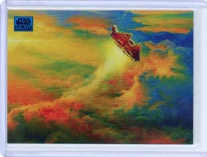 2024 Topps Cromo Star Wars Galaxy #93 Falcon Rising Blue 86/150 - Imagen 1 de 2