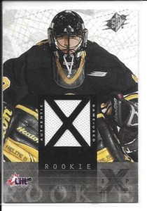 2000-01 Upper Deck SPX Andrew Raycroft Rookie Jersey Card
