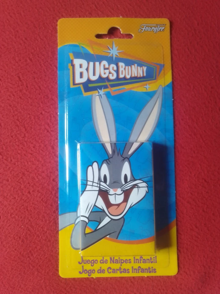 BARAJA DE CARTAS INFANTIL EN BLISTER DE FOURNIER NAIPES LOONEY TUNES BUGS BUNNY. - Imagen 1 de 2