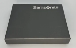 Samsonite Leather Passport Wallet Black - Picture 1 of 9