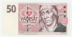 Billete circulado República Checa 50 coronas 1993 Pick 4.a XF serie A - Imagen 1 de 2