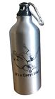 Greyhound Aluminum On-the-Go Sports Water Bottle 20 oz w Carabiner Clip