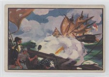 1954 Bowman US Navy Victories Black Back USS United States vs Macedonian #43 z6d