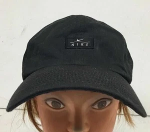 Nike Black Hat Cap Golf Baseball Sports Adjustable Strap Back C5 - Picture 1 of 1