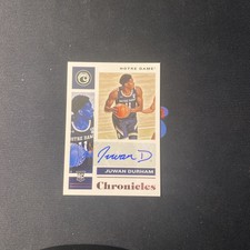 2021 Chronicles Draft Picks Juwan Durham Pink Parallel Autograph