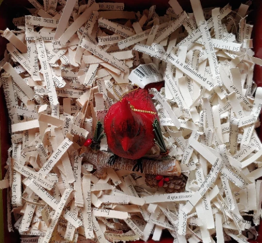 Shredded Book Pages Packing Shipping Material Confetti Paper 11oz Gift Baskets - Image 1 of 1