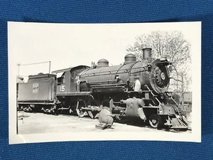 Western Pacific Railroad Engine Locomotive No. 15 Antique Photo - Picture 1 of 5