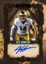 2022 Wild Card 5 Card Draw #5cdv-p32 Kyle Hamilton 1/1 Auto