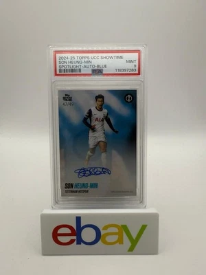 Son Heung-Min Topps Showtime UCC 2025 Spotlight Auto Blue /49 Spurs PSA 9 - Image 1 of 2