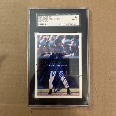 2000 Just 2K #20 Chin-Feng Chen SGC Authentic Autograph - Image 1 of 2