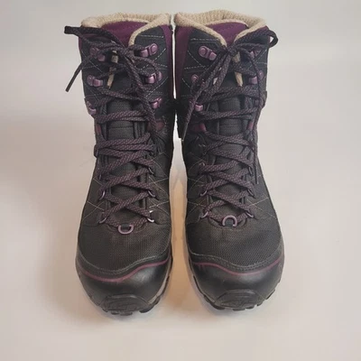 Botas de senderismo Oboz para mujer talla 11 púrpura/negro 8" impermeables aisladas Foto 1 de 4