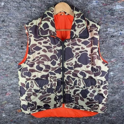 Winchester Vest Mens Medium Hunting Reversible Camo Puffer Outdoor Safety Orange - Image 1 of 4