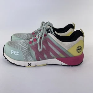 Timberland Pro Radius Womens Size 7.5M Green Composite Toe Work Shoes Sneakers - Picture 1 of 10