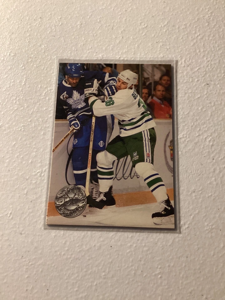 1991-92 Pro Set Platinum - Marc Bergevin #176 - Image 1 of 2