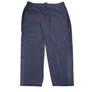 Pantalones Jogger Athleta Azul Marino Rayas Laterales Cremallera Bolsillo Talla 18 - Imagen 1 de 6