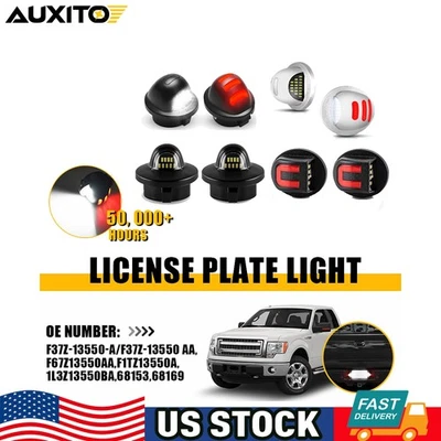 Luz de etiqueta LED roja verdadera para Ford F150 Heritage Lincoln Mark LT 2 PIEZAS Foto 1 de 4