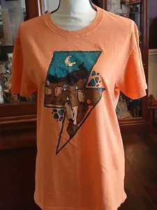 T-shirt donna Magnolia Mill Co nativi americani 100% cotone nuova con etichetta costa $34 - Foto 1 di 8