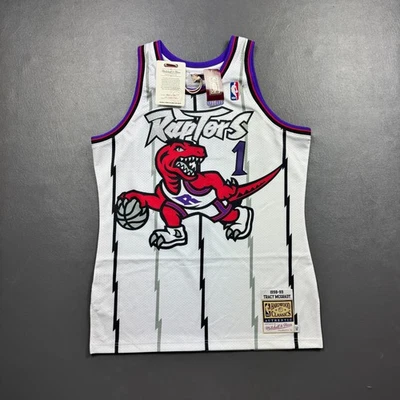 Camiseta deportiva 100 % auténtica Tracy Mcgrady Mitchell Ness 98 99 Raptors talla 44 L para hombre Foto 1 de 4