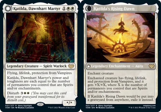 Katilda, Dawnhart Martyr // Katilda's Rising Dawn - Innistrad: Crimson Vow #021/ - Image 1 of 1