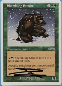 Shambling Strider Beatdown NM Green Common Artist Signed CARD (s3097) ABUGames - Picture 1 of 1